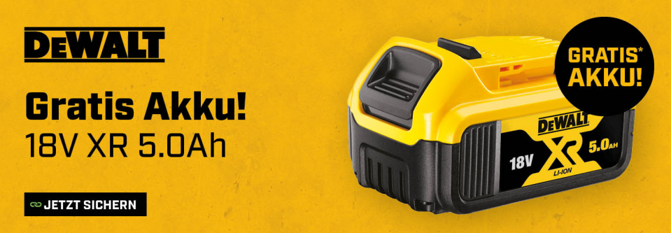 Dewalt Grtis Akku sichern!