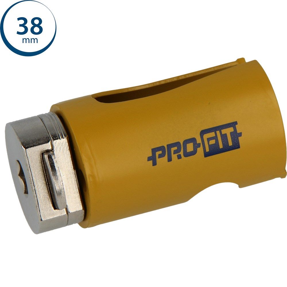 ProFit 09081038 Mehrzweck-Lochsäge 38 mm mit integriertem Adapter