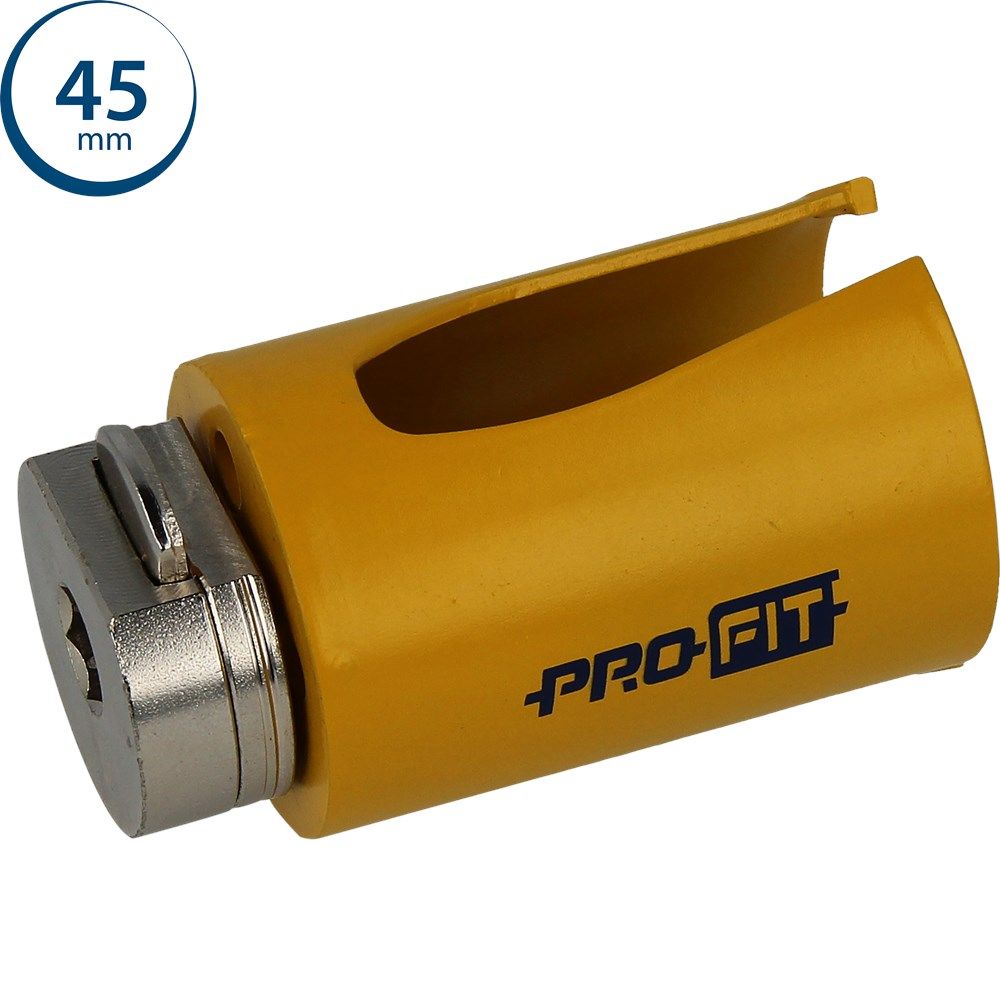 ProFit 09081045 Mehrzweck-Lochsäge 45 mm mit integriertem Adapter