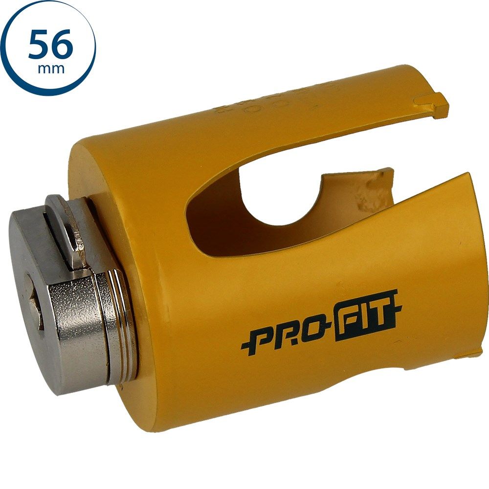 ProFit 09081056 Mehrzweck-Lochsäge 56 mm mit integriertem Adapter