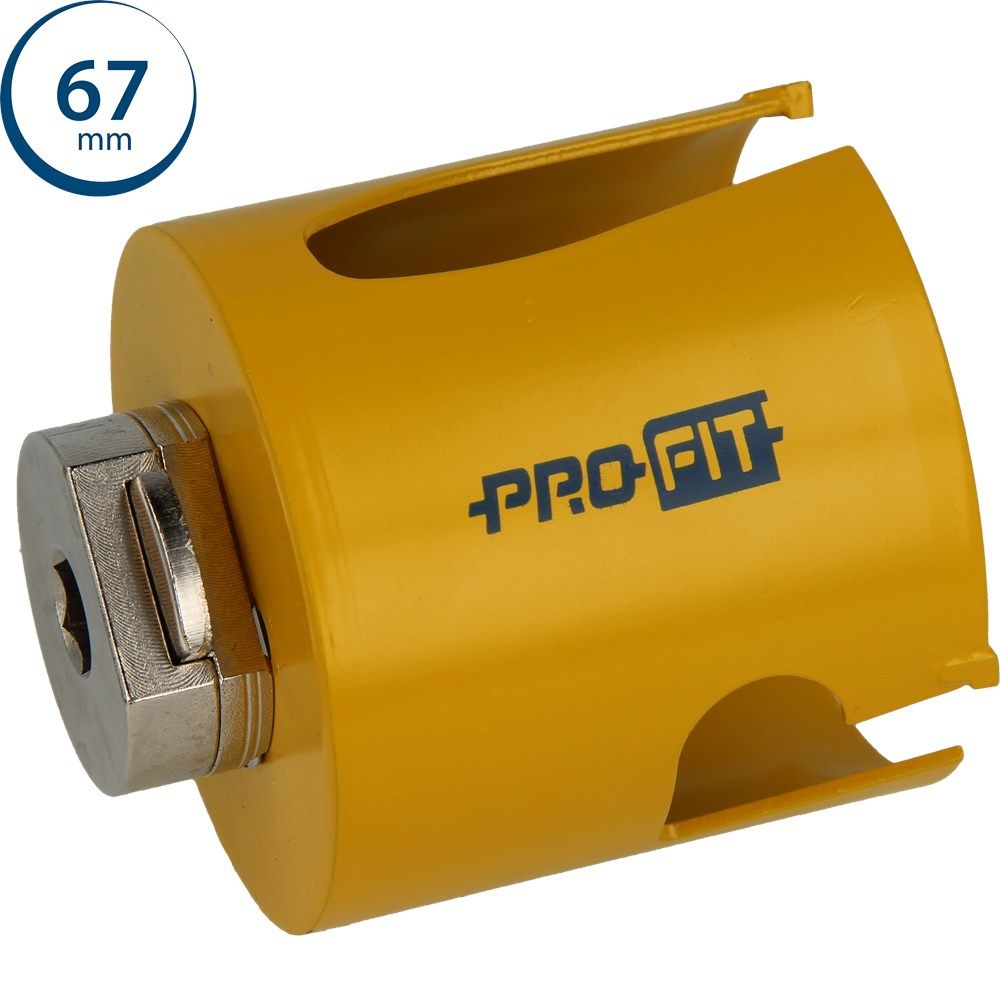 ProFit 09081067 Mehrzweck-Lochsäge 67 mm mit integriertem Adapter