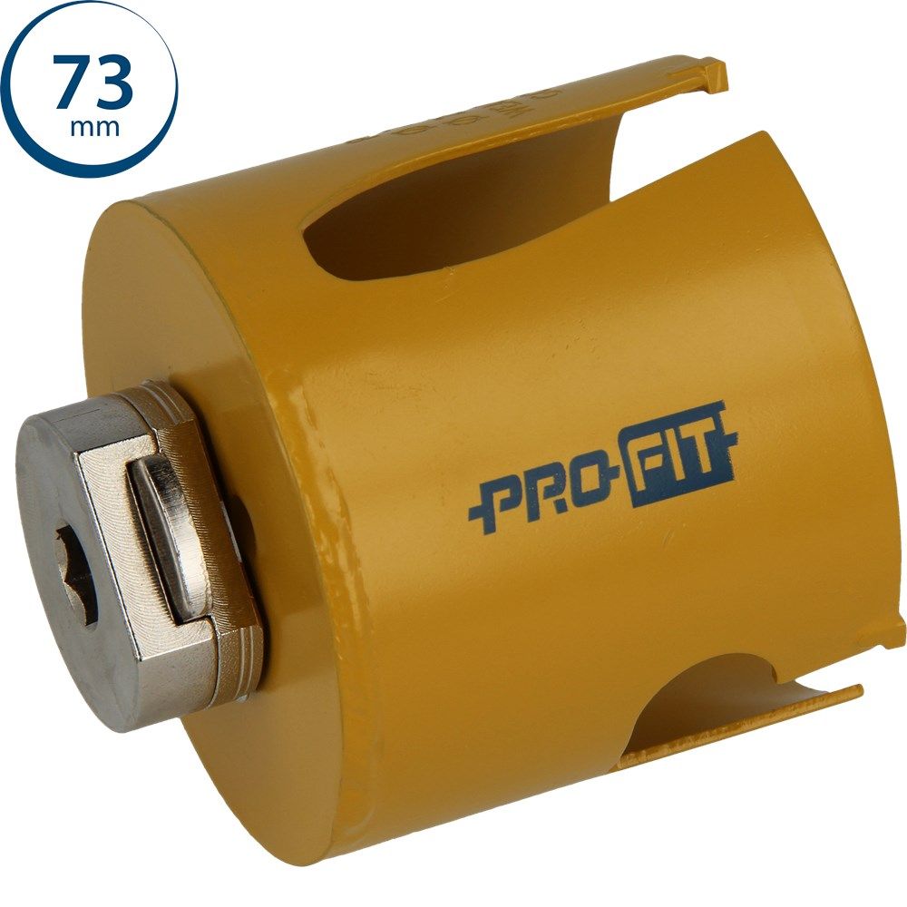ProFit 09081073 Mehrzweck-Lochsäge 73 mm mit integriertem Adapter
