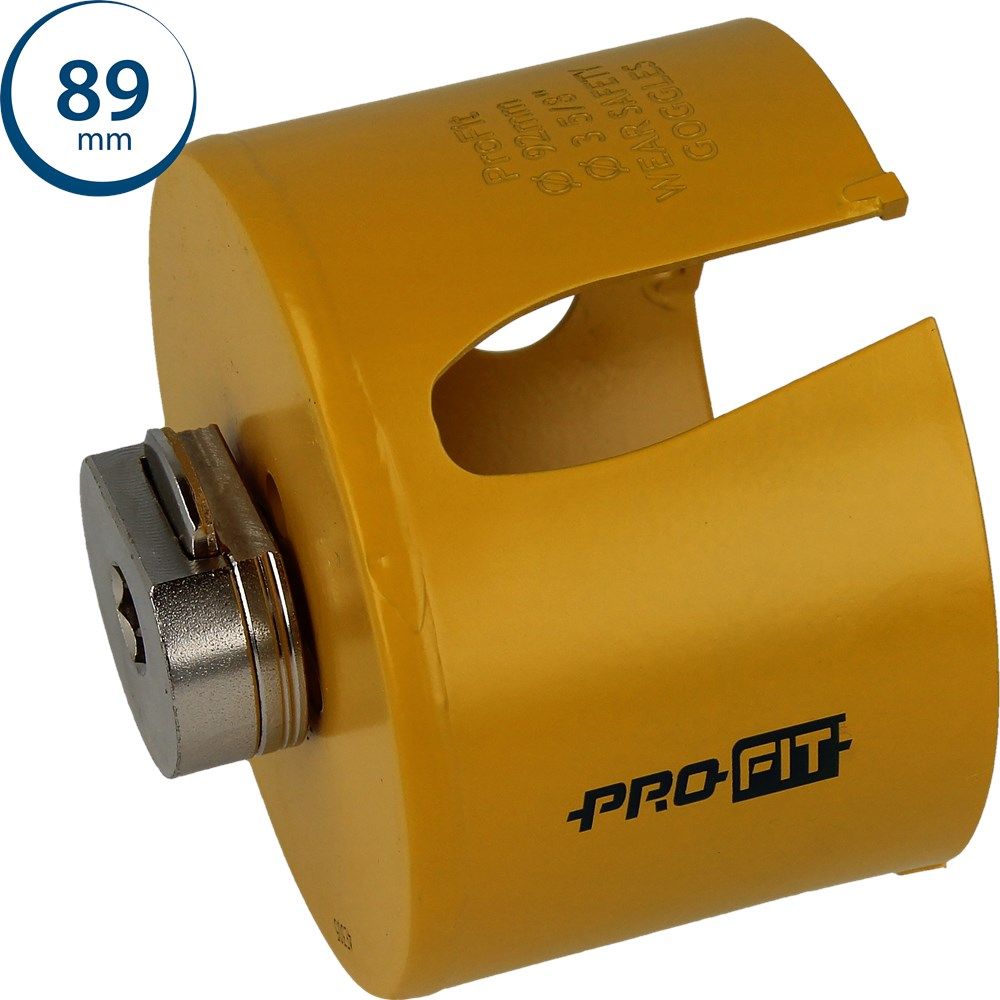 ProFit 09081089 Mehrzweck-Lochsäge 89 mm mit integriertem Adapter