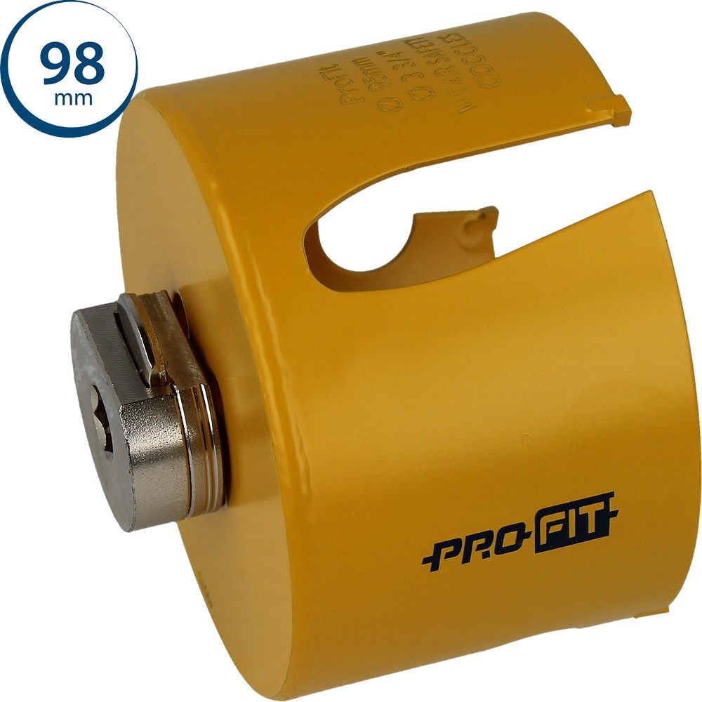 ProFit 09081098 Mehrzweck-Lochsäge 98 mm mit integriertem Adapter