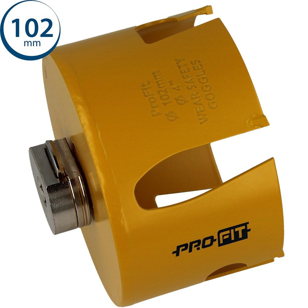 ProFit 09081102 Mehrzweck-Lochsäge 102 mm mit integriertem Adapter