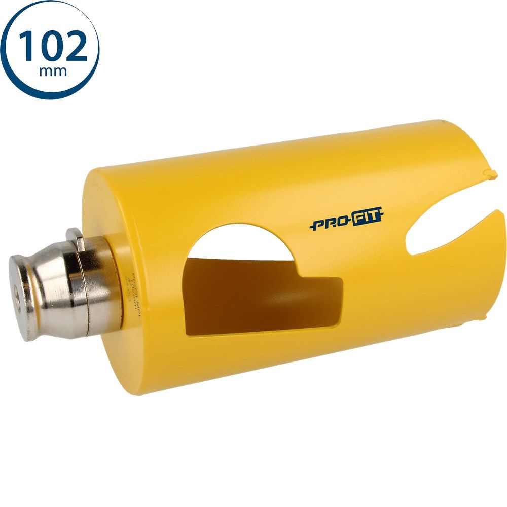 ProFit 09281102 Mehrzweck-Lochsäge lang 102 mm mit integriertem Adapter