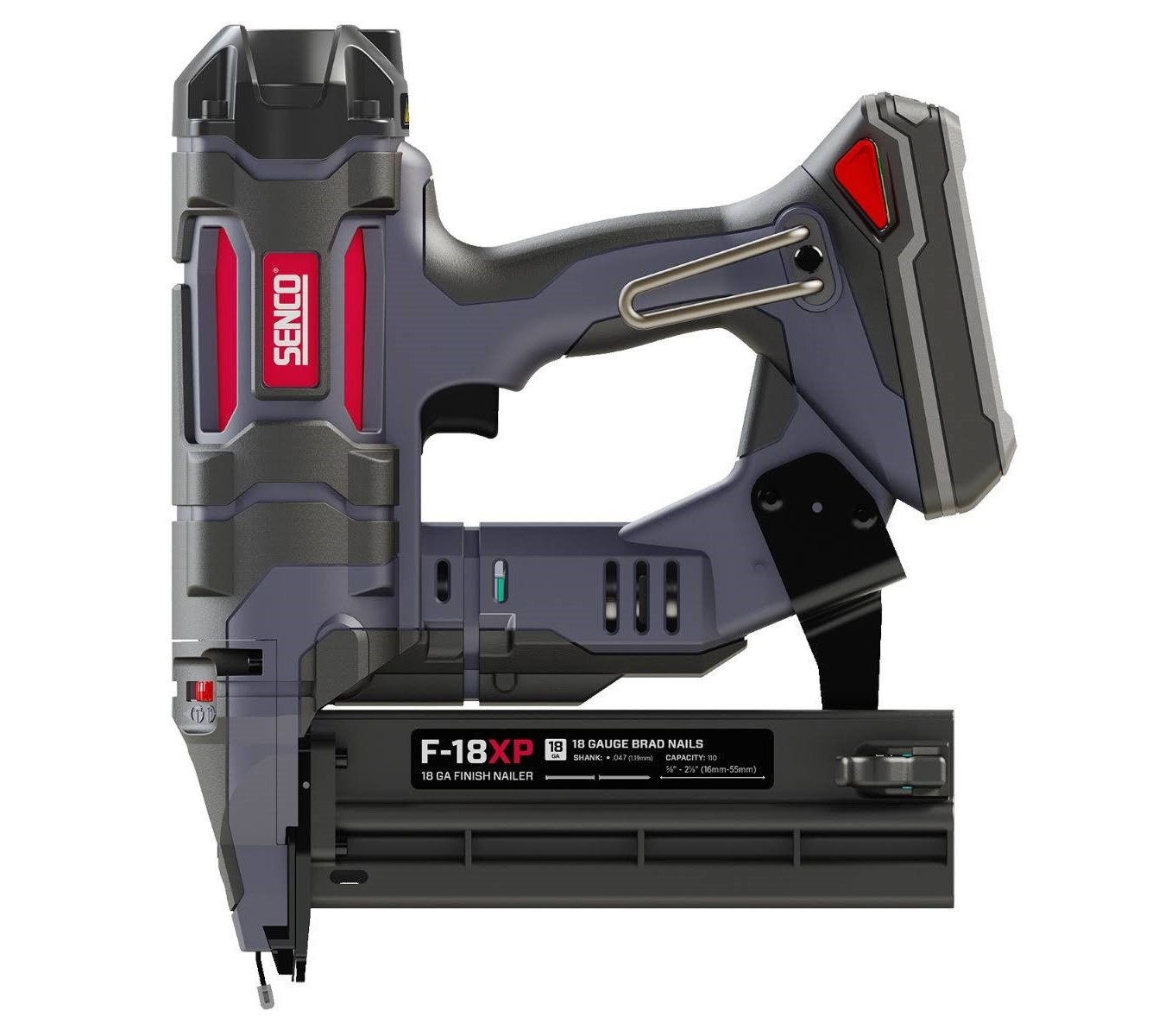 Senco 10M2001N F-18XP FUSION Mini Brad 1.2 mm Tacker 16-54 mm 18V 1 x Akku 1.5Ah - 2. Generation