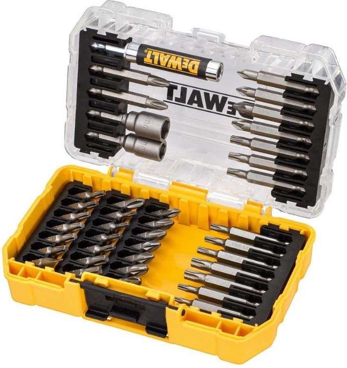 DeWALT Zubehör DT70705-QZ 40-teiliges Bit-Set in Kassette - PH/PZ/TX/SL