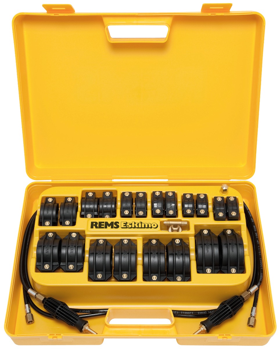 Rems 130002 R 130002 Eskimo Set 1/8-2''/10-60mm Rohr-Einfriergerät für Kältemittel Kohlendioxid