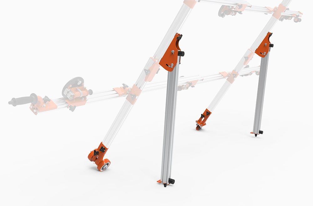 Battipav 13.802.18 Trägersatz mit Rädern für das Agile Fördersystem