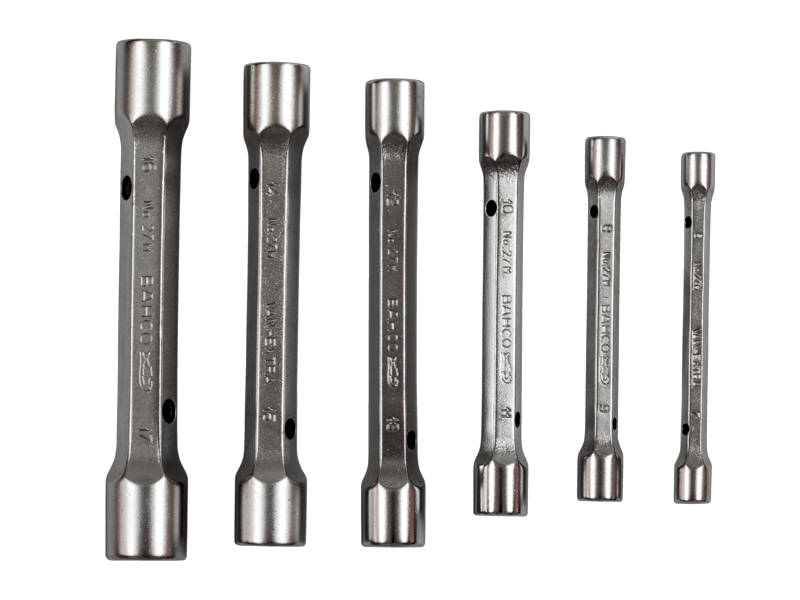 Bahco 27M/6 Metrischer Doppelsteckschlüssel-Satz - 6 Stück/Packung