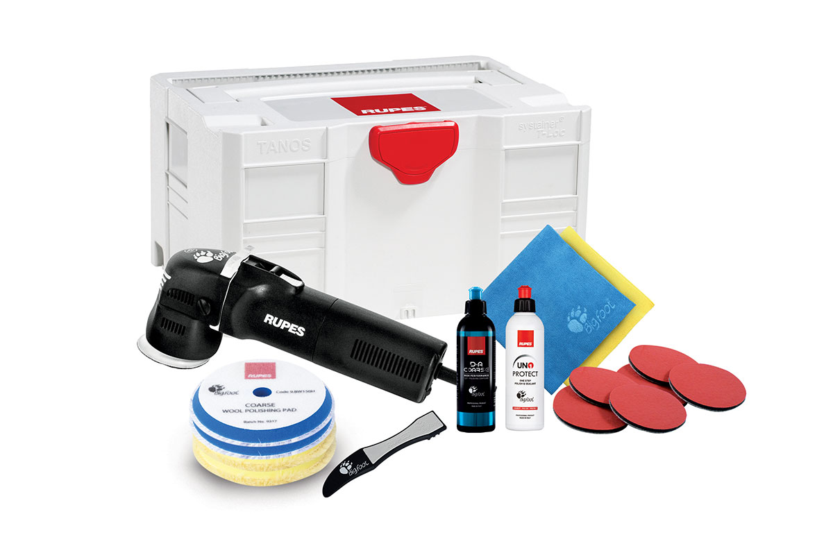 Rupes RU-LHR75E/BOX Lhr75EBOX Bigfoot Mini Kit Deluxe Exzenterpolierer Set 75mm im Systainer