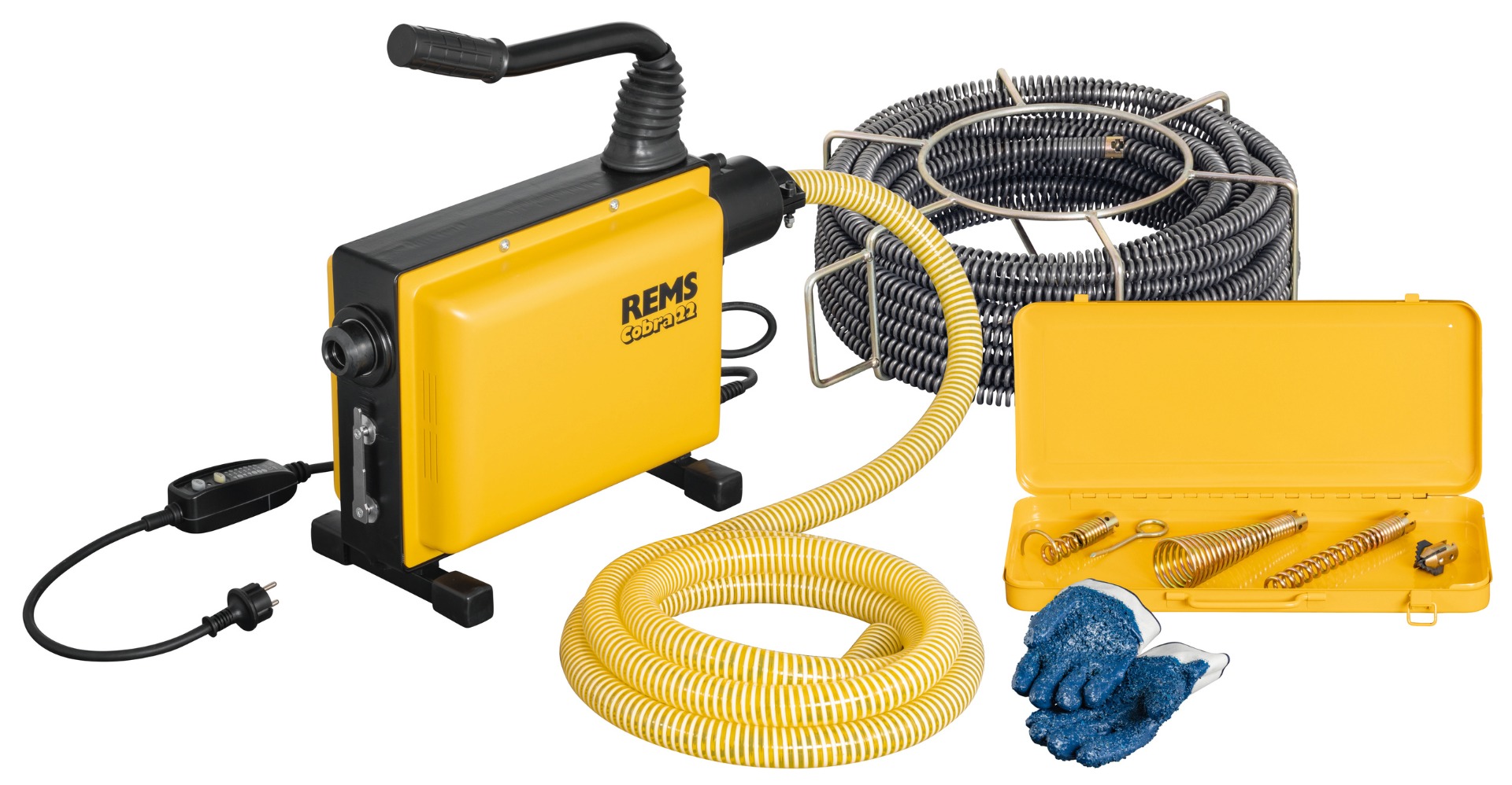 Rems 172011 R220 Cobra 22 Set 22 Elektrischer Rohrentstauber