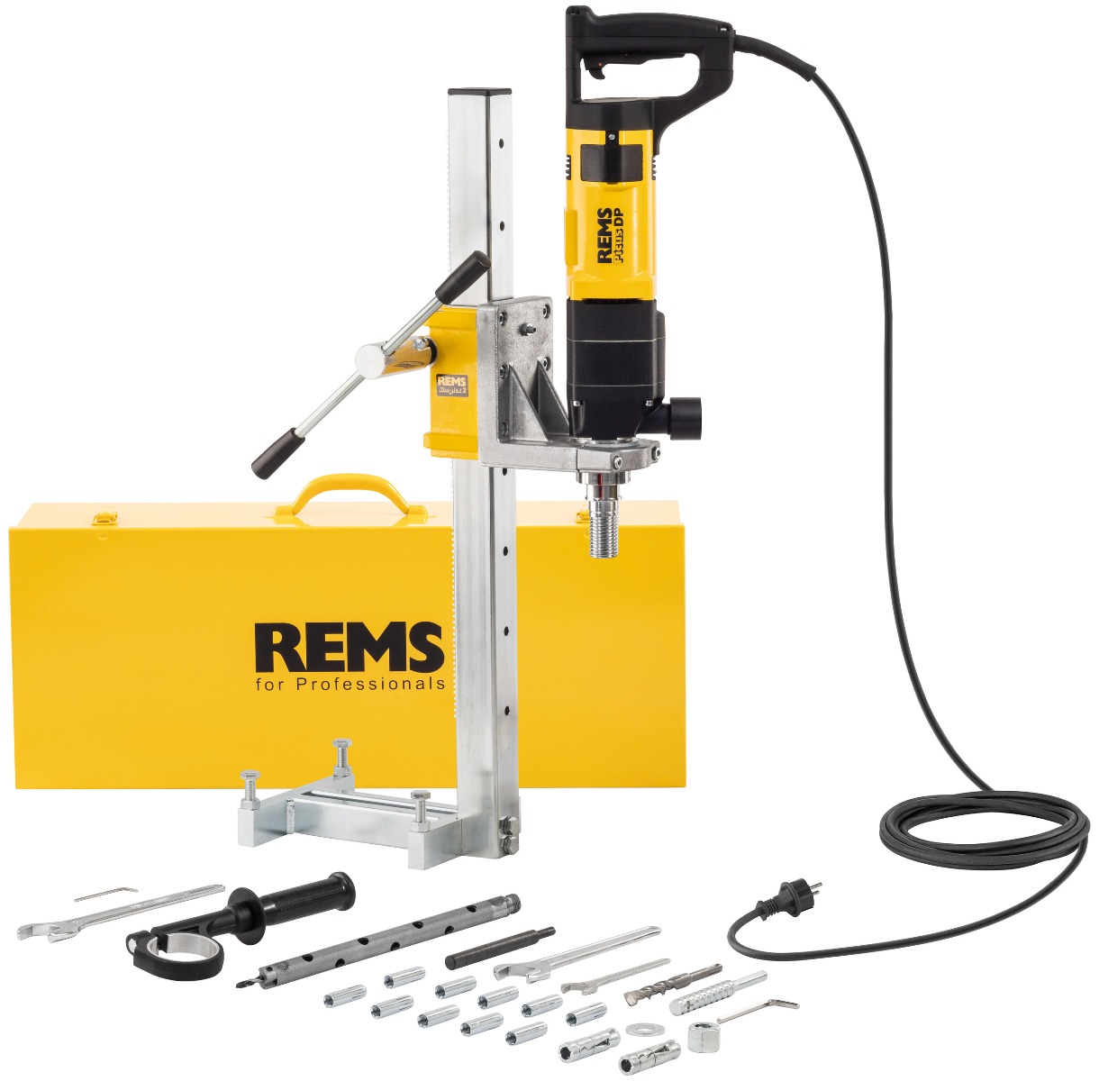 Rems 180033 R220 Picus DP Set Simplex 2 Diamantbohrer mit Mikroimpulstechnik + Bohrständer Simplex 2