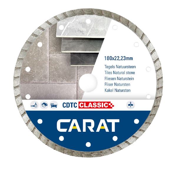 Carat CDTCC18030 Diamanttrennscheibe CDTC CLASSIC 180x22,23 MM Naturstein / Beton
