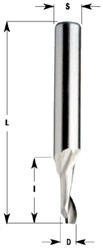 CMT 188.050.51 Nutenfräser für Aluminium und Kunststoff in HS 5 o, positive Spirale, rechts 5 mm