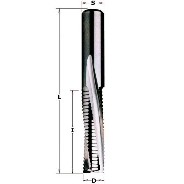 CMT 196.101.11 Schrubberfräser 10mm, Schaft 10mm rechts