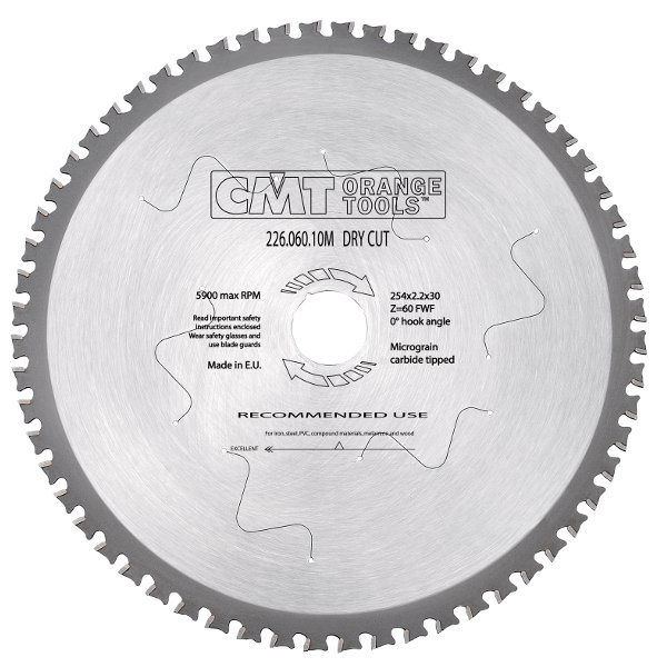 CMT 226.040.07M Sägeblatt für Metall und harte Materialien 190 x 30 x 40T