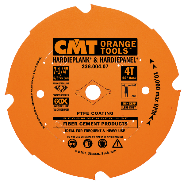CMT 236.216.14M Diamant Kreissägeblatt Hartes Material 216 x 30 x 14T