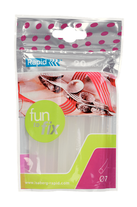 Rapid 23835904 Fun2Fix 7mm Universalklebstoff-Patronen