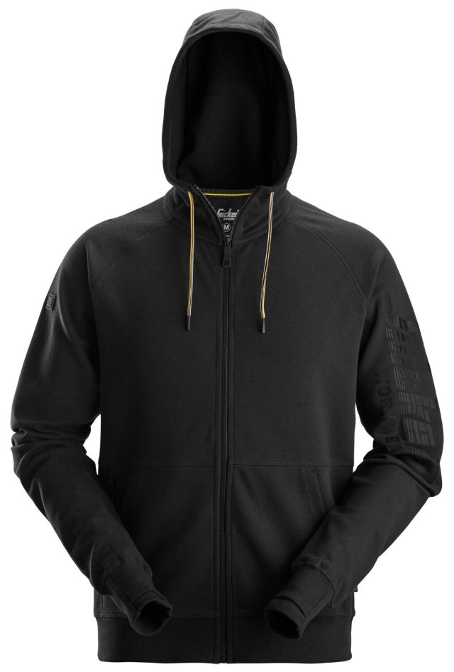 2895 Logo-Kapuzenpullover mit Reißverschluss