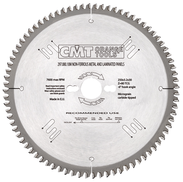 CMT 296.210.48M Negativklinge für Nichteisenmetalle/Trespa/Alu 210 x 30 x 48T