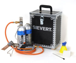 Sievert 337093 Set Promatic Lötkolben Titan im schwarzen Holzkoffer
