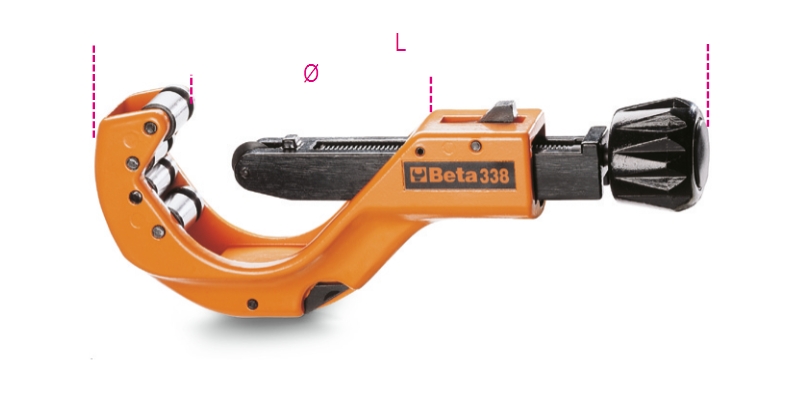 Beta 003380001 Rohrabschneider mit Teleskop-Schraubspindel Ø 6÷67 1/4"÷2"5/8 mm