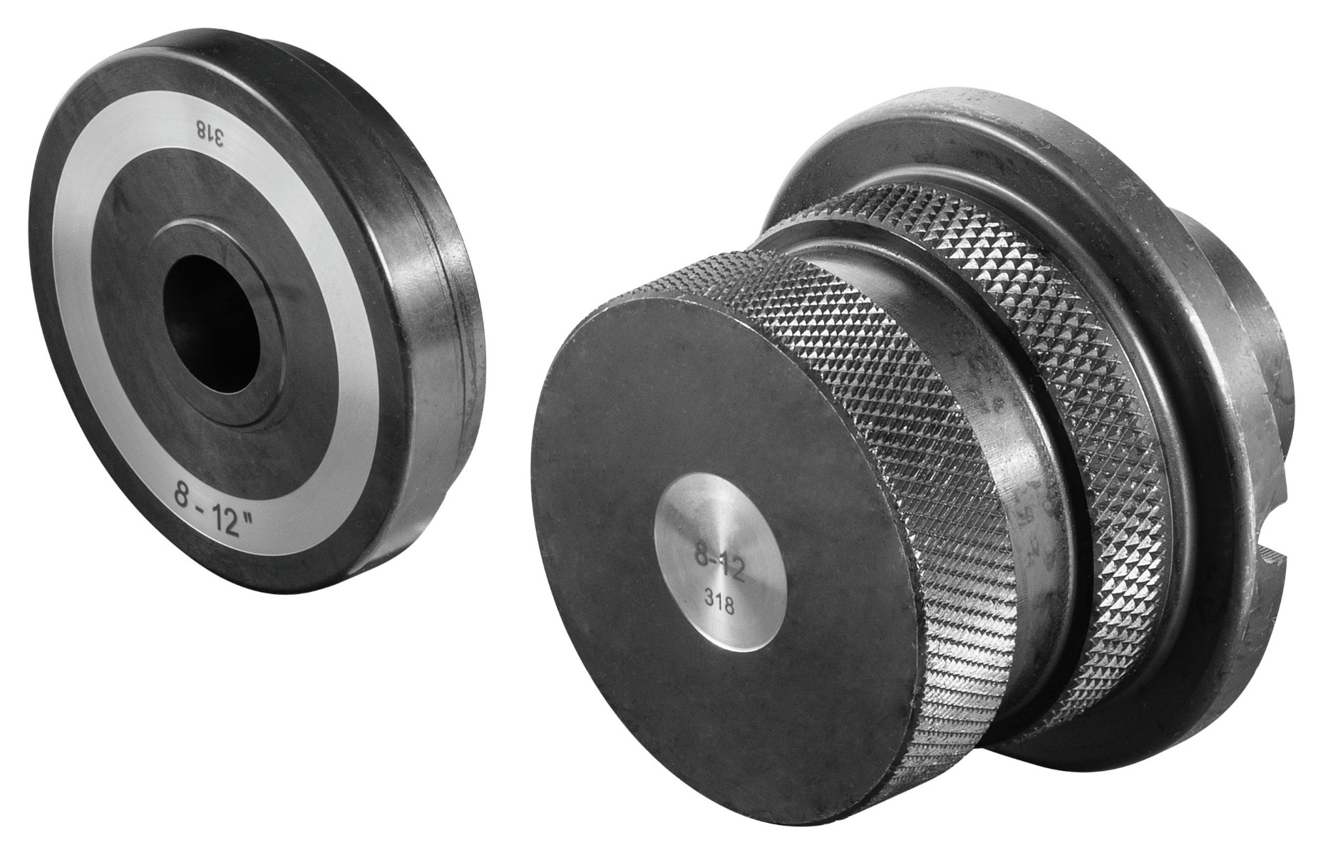 Rems 347040 Rillenrollen 8 - 12", Satz für Stahlrohre