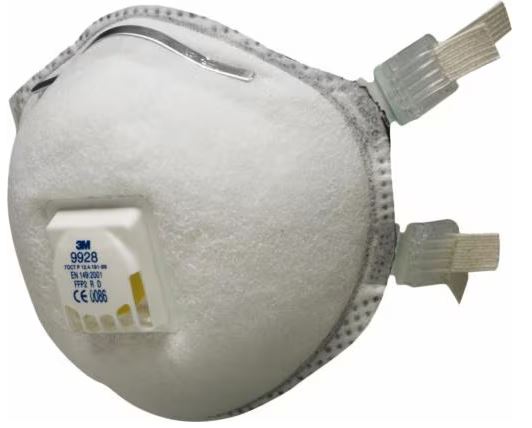3M 1.21.15.992.80 9928 Schweissrauchmaske FFP2 R D mit Ausatemventil 10 Stück