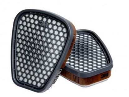 3M 1.21.36.051.00 6051 Gas- und Dampffilter A1 4 Stück