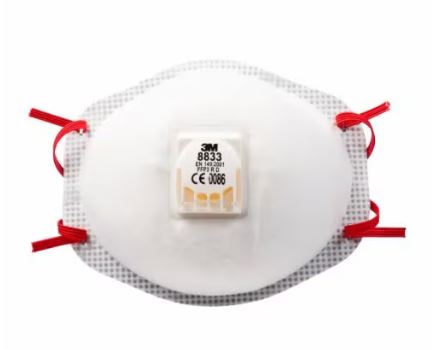 3M 1.21.15.883.30 8833 Staubmaske mit Ausatemventil FPP3 10 Stück