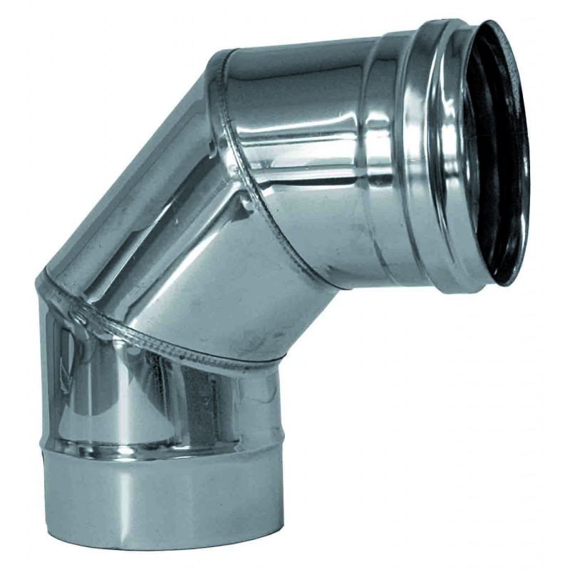 Master Zubehör 4013247 Abgasrohrbogen 90° aus Edelstahl 150 mm