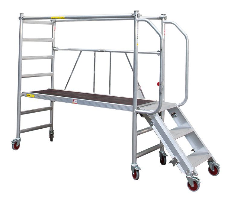 Little Jumbo 41600000 JUMBO Klappgerüst 180 mit Aufstiegstreppe - 74×185