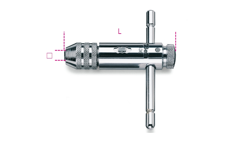 Beta 004360004 Gewindebohrerhalter mit Ratsche 4,6÷8 M5÷M12 mm 110 mm