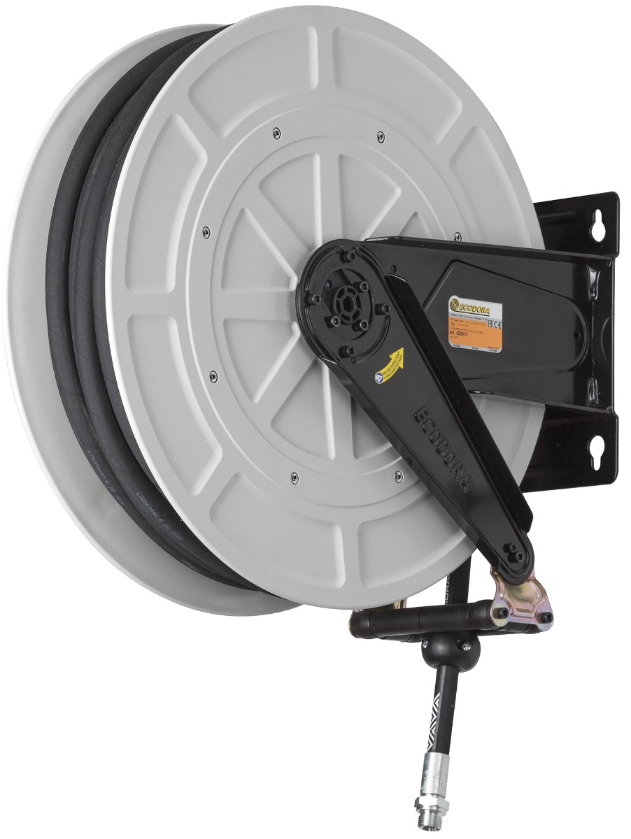 Ecodora 4530/12 Wandschlauchaufroller abs - Metall 25M (Luft /Wasser 70°C) - 20Bar - Schlauch 1/2".