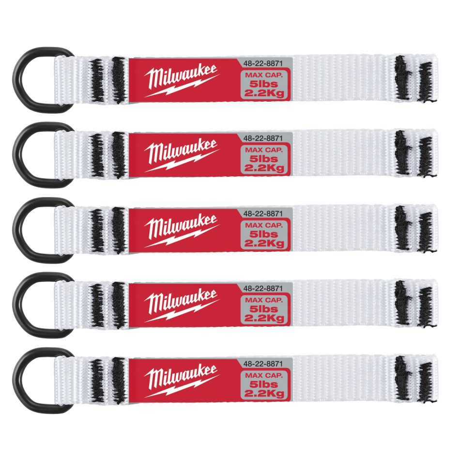 Milwaukee Zubehör 4932471431 2,25kg D-Ring Werkzeugkette - 5 Stück