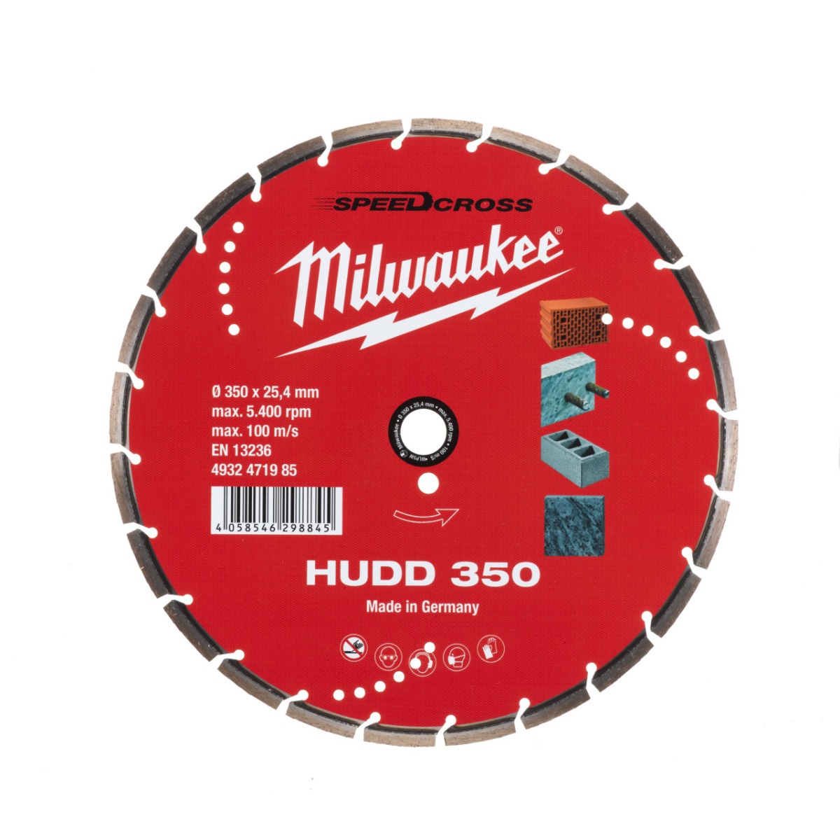 Milwaukee Zubehör 4932471985 HUDD 350 Diamanttrennscheibe Uni 350 x 25,4 mm  