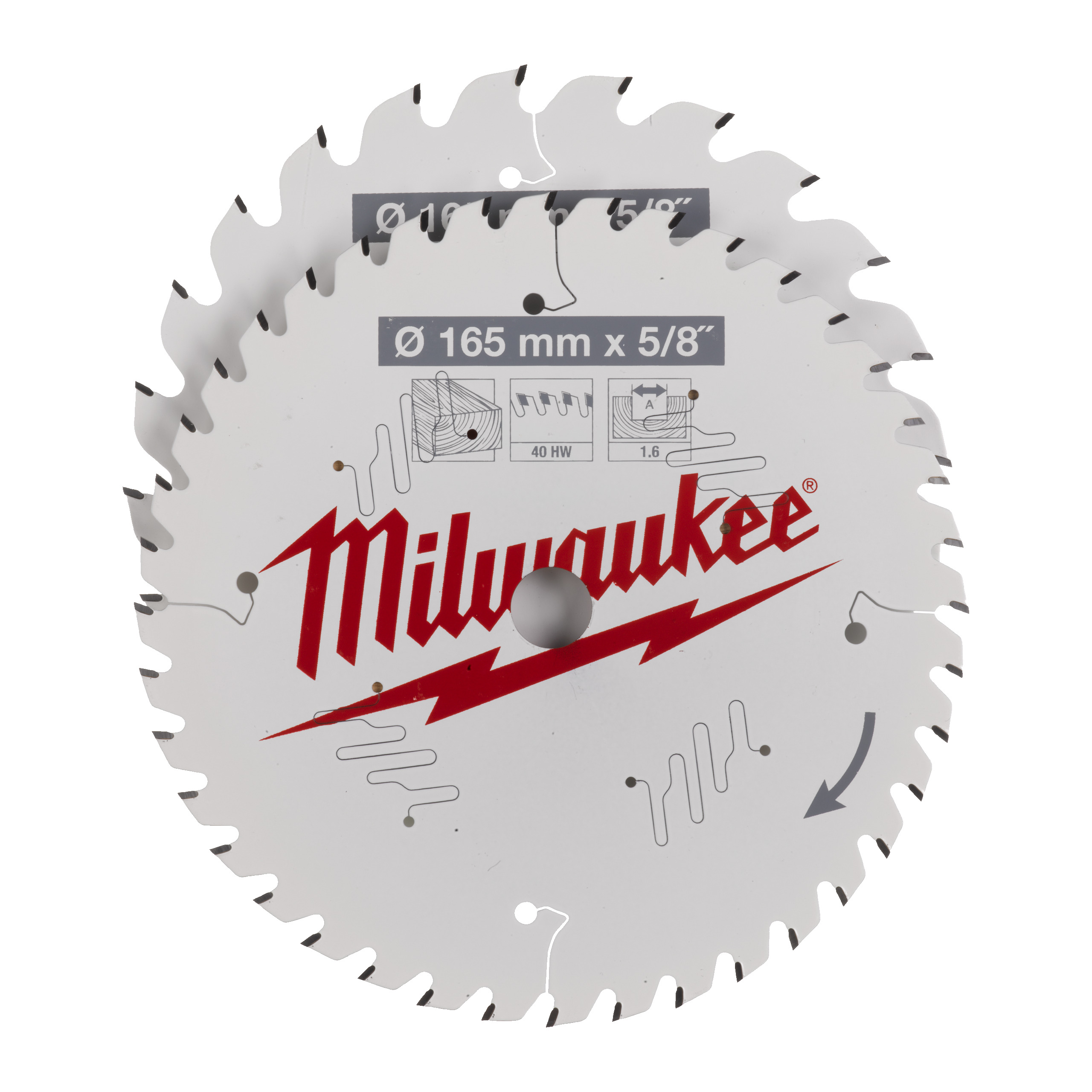 Milwaukee Zubehör 4932479837 Kreissägeblatt CSB 165 x 24T/40T Twin Pack (2-teilig)