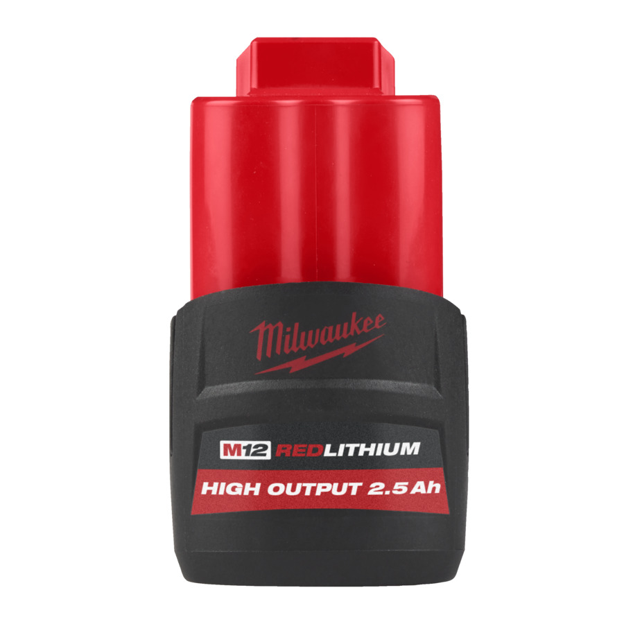 Milwaukee Zubehör 4932480164 M12 High Output HB2.5 Akku 12V 2.5ah Rot Li-Ion