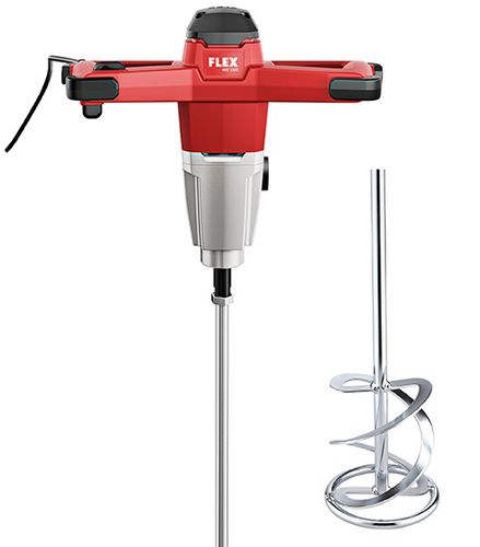 Flex-tools 495913 MXE1200 + WR2 140 1-Gang-Rührer mit 3-Stufen Drehzahlschalter 1200 Watt