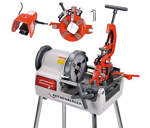 Rothenberger 56255 Gewindeschneidmaschine SUPERTRONIC 3 SE, BSPT R, 230 V