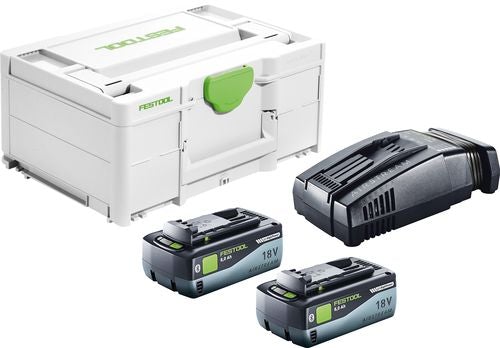 Festool Zubehör 577327 Energie-Set SYS 18V 2x8.0/SCA16 - 2 x Akku und Ladegerät im Systainer