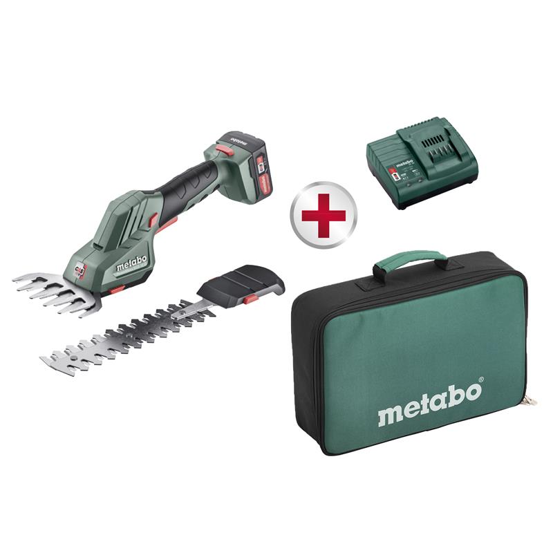 Metabo 601608500 PowerMaxx SGS 12 Q Akku Strauch und Grasschere 12V 2.0 Ah Li-ion