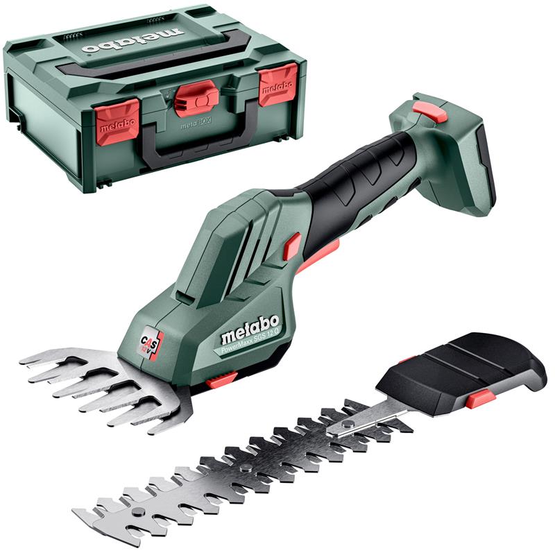Metabo 601608840 PowerMaxx SGS 12 Q Akku Strauch- und Grasschere 12 V ohne Akku und Ladegerät in Metabox
