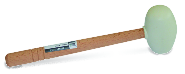 Rubi 66906 Gummihammer Weiß 500 g Rund