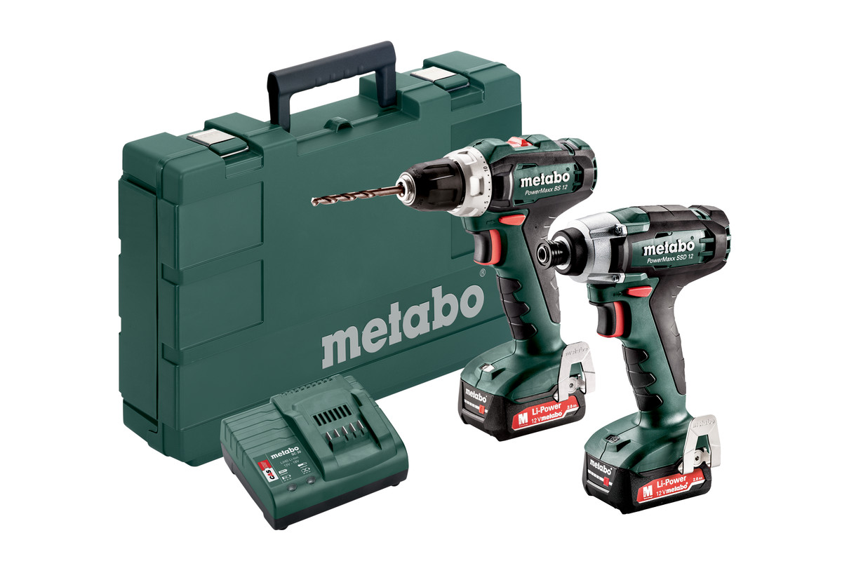 Metabo 685166000 KOMBISET 2.7.1 12 V Akku Werkzeugset 12 Volt 2.0 Ah Li-ion ohne Akku oder Ladegerät