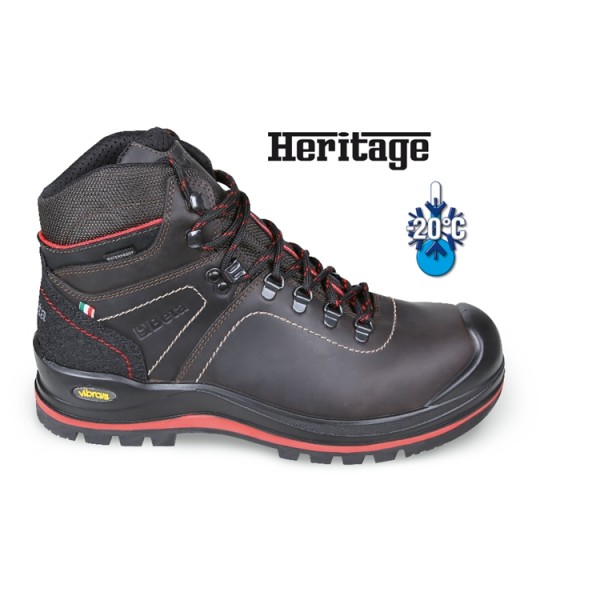 Beta 7294Hmc Gefettete Vollnarbenleder-Stiefelette - wasserabweisend | mit strapazierfähiger VIBRAM®-Gummilaufsohle