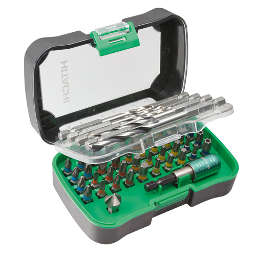 HiKOKI Zubehör 750365 Bit/Bohrer-Set 50-teilig 1/4" Länge 25 mm