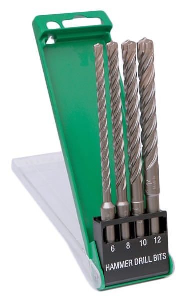 HiKOKI Zubehör 783390 SDS-Plus Hammerbohrer 4-Schneider-Kassette 4-tlg.